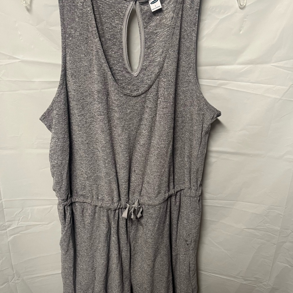 Old Navy Heather Gray Terry cloth romper